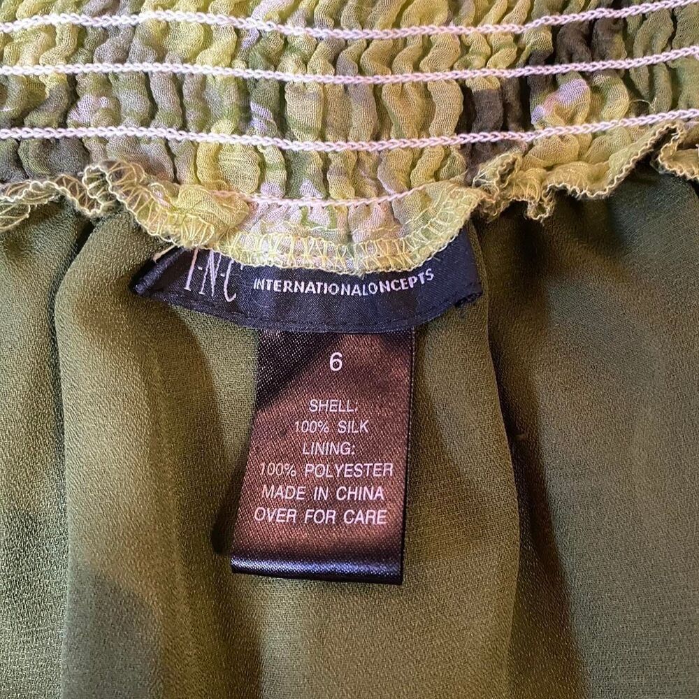 Vintage silk blouse fairycore sheer ruffle tie top - Picture 6 of 6